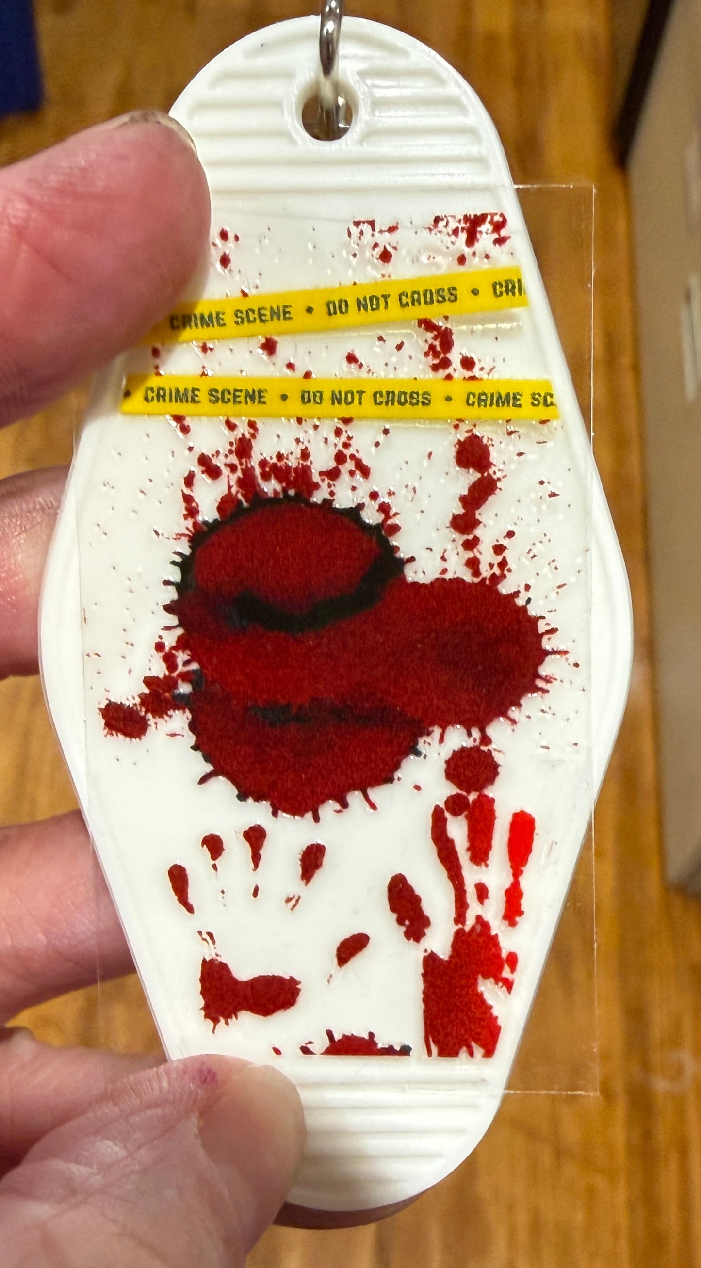 Keychain Crime Scene UV DTF Decal