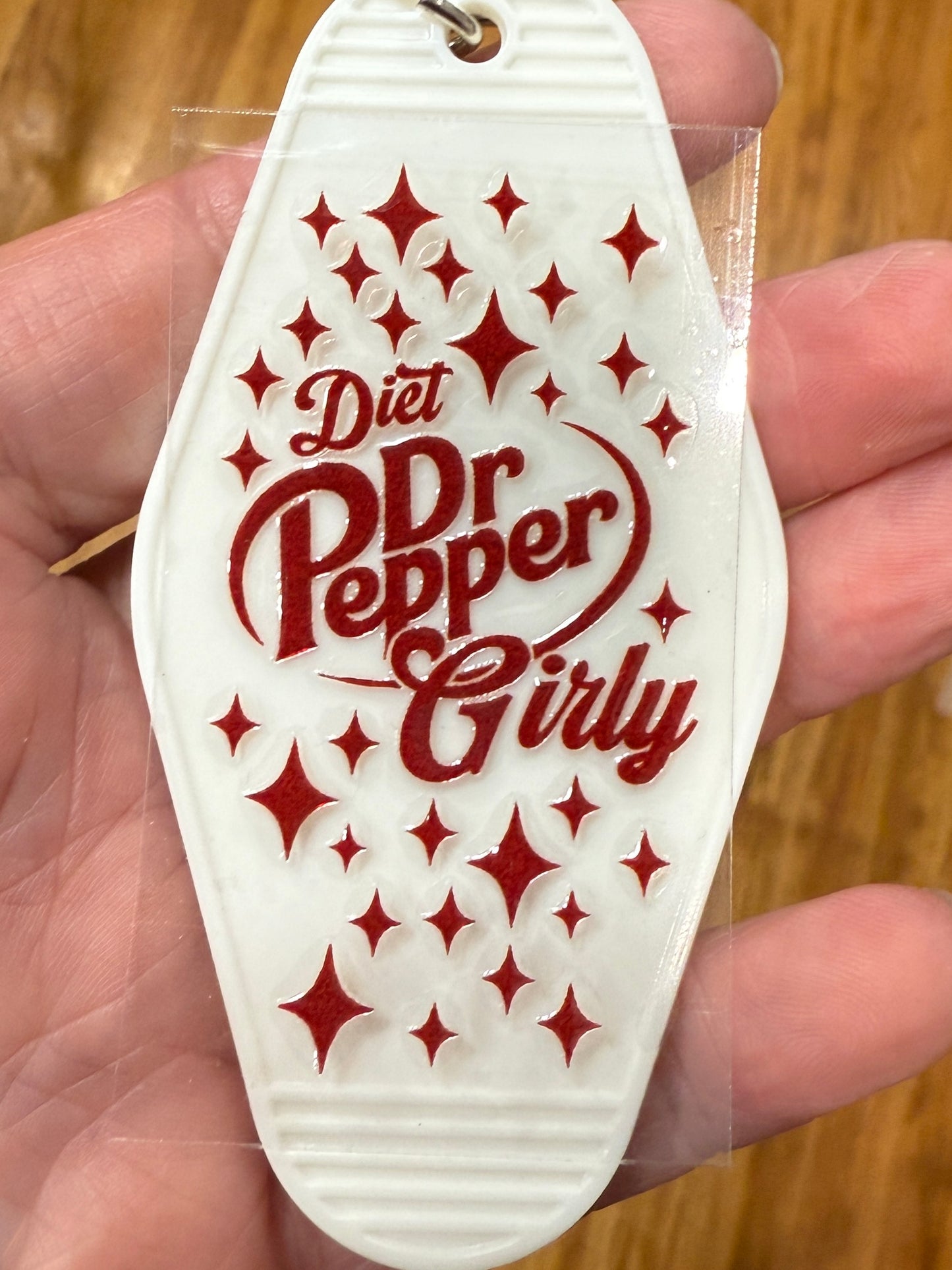 Keychain Diet Girly UV DTF Decal