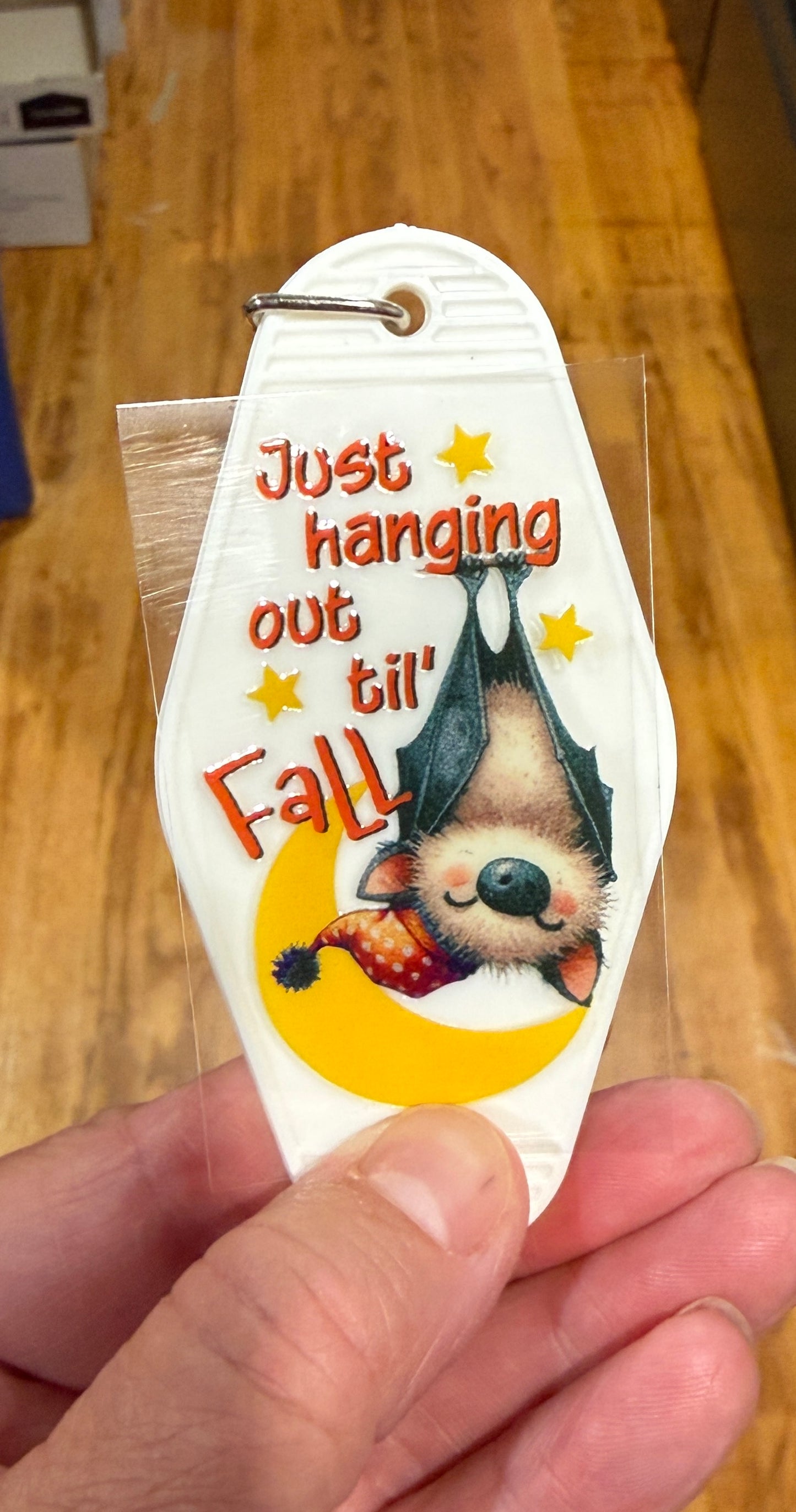 Keychain Hanging Till Fall UV DTF Decal