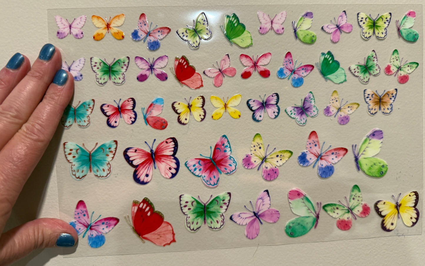 Watercolor Buterflies Clip Sheet - this sheet is intended to be cut up and placed using your own creative style.