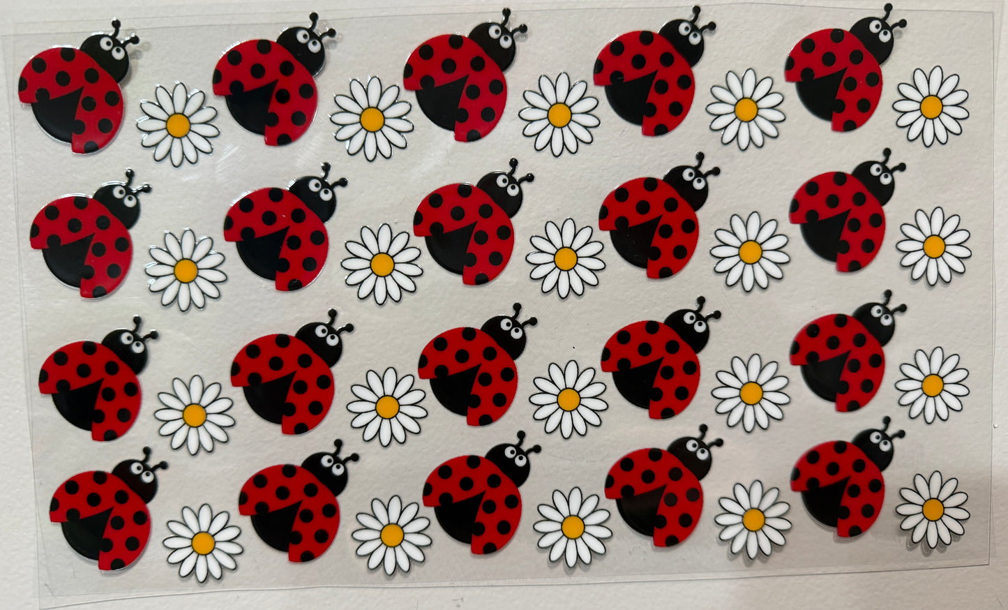 Ladybug Daisies Clip Sheet - this sheet is intended to be cut up and placed using your own creative style.