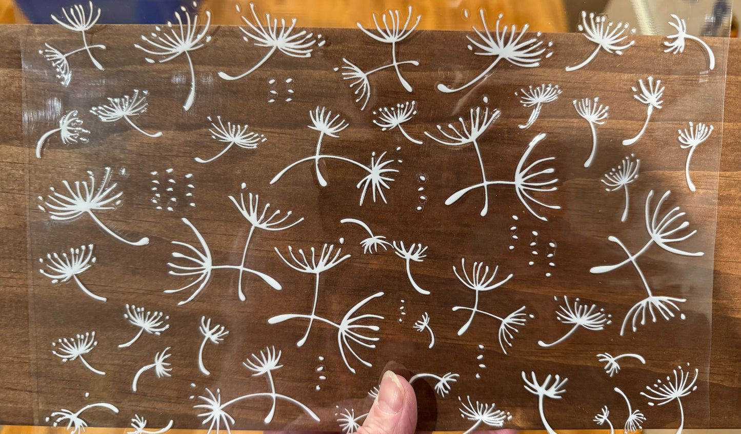 21R Dandelion Seeds Clip Sheet - this sheet is intended to be cut up and placed using your own creative style.