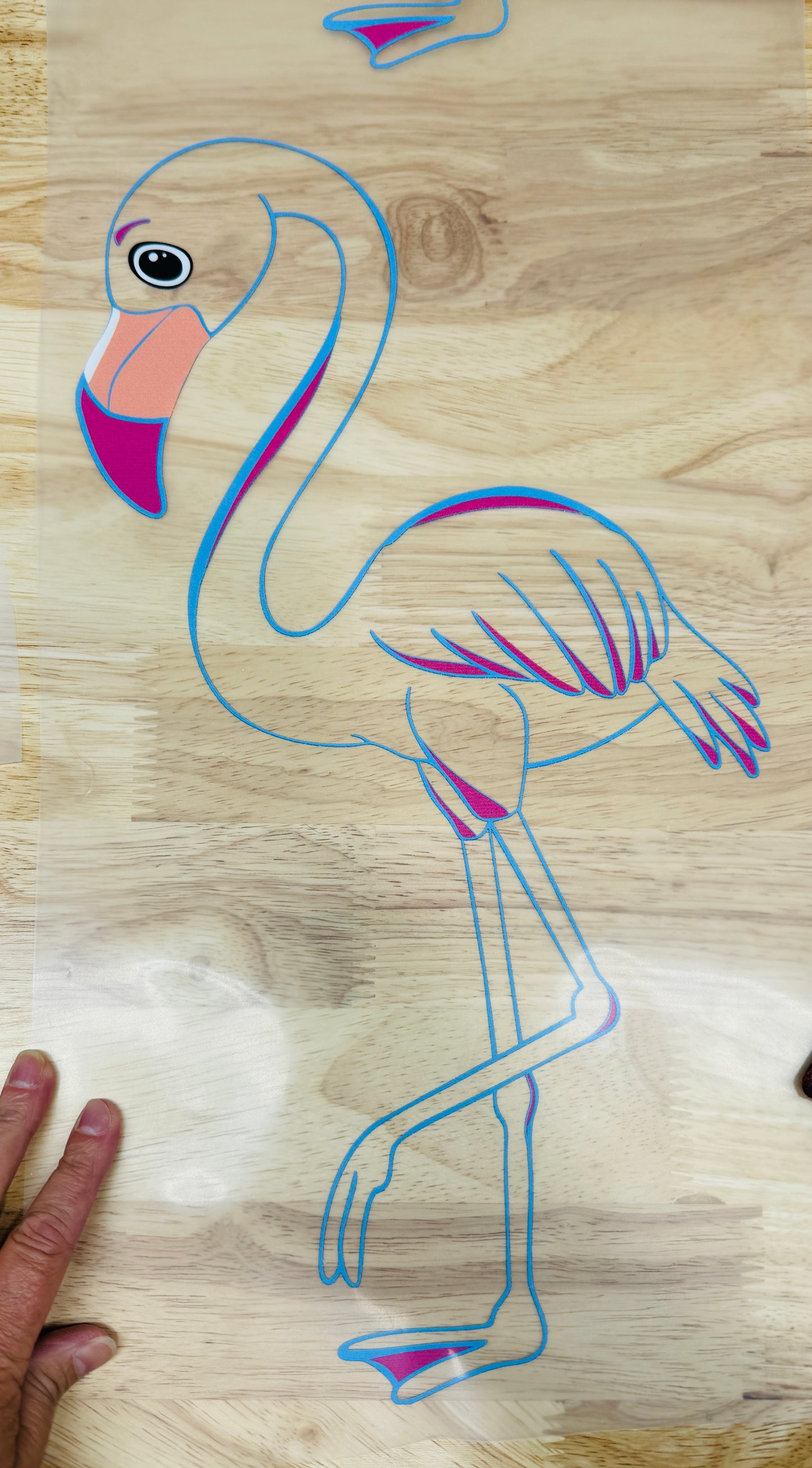 Flamingo (Transparent) Ready To Press DTF Print