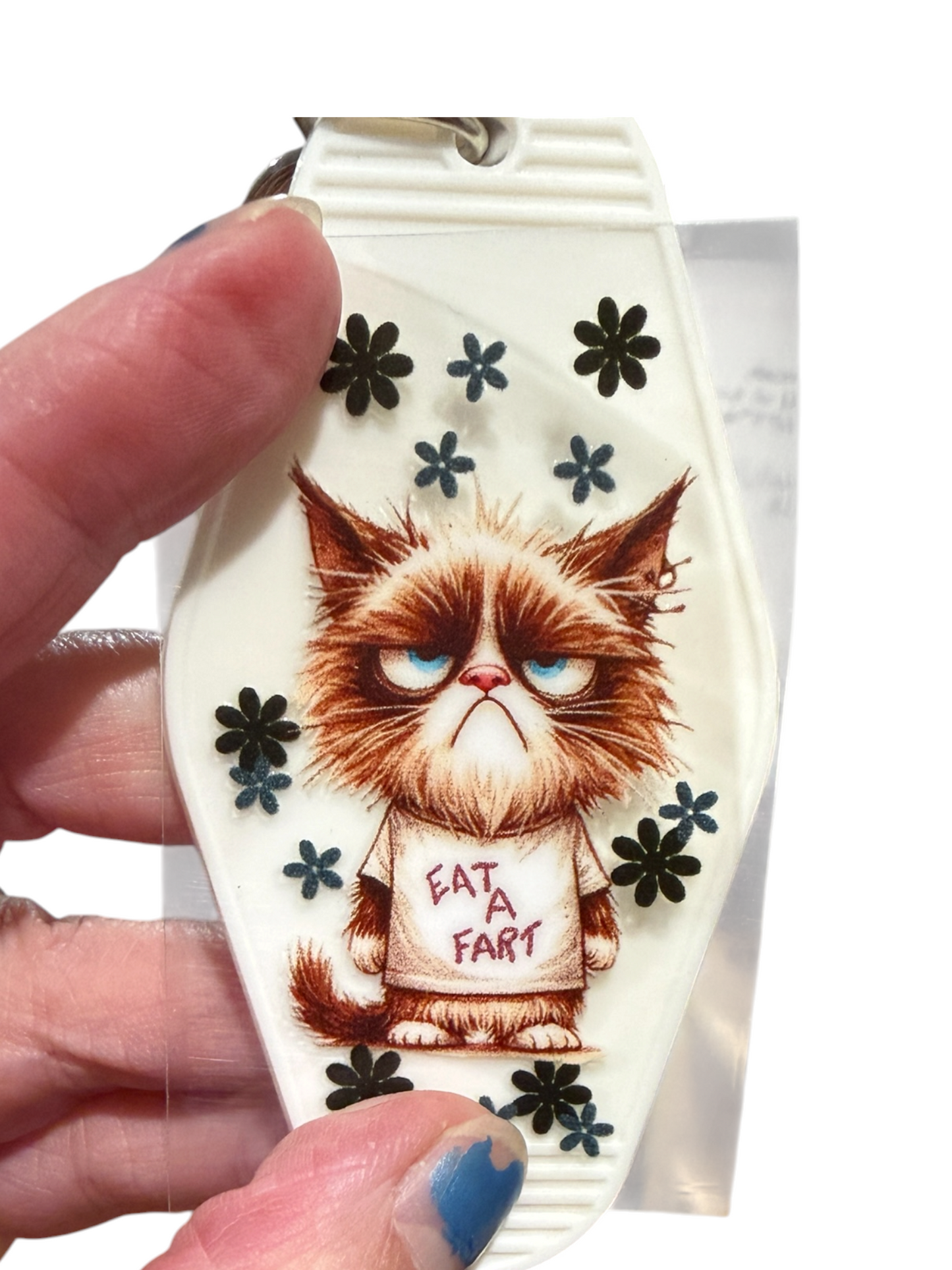Keychain Eat A Fart UV DTF Decal