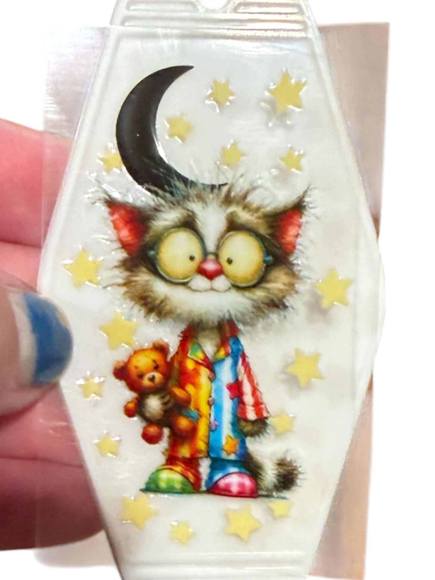 Keychain Moonlight Mischief UV DTF Decal