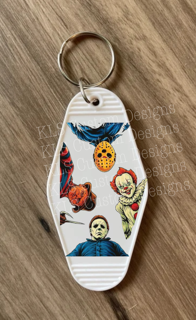 Keychain Horror Slashers UV DTF Decal