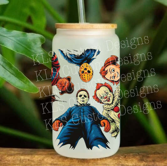 Horror Slashers 4” Tall UV DTF Decal