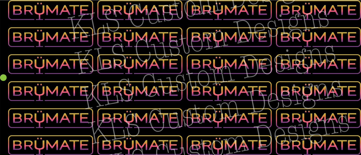 Y9 Br Logo Clip Sheet - Two to Three days lead time.