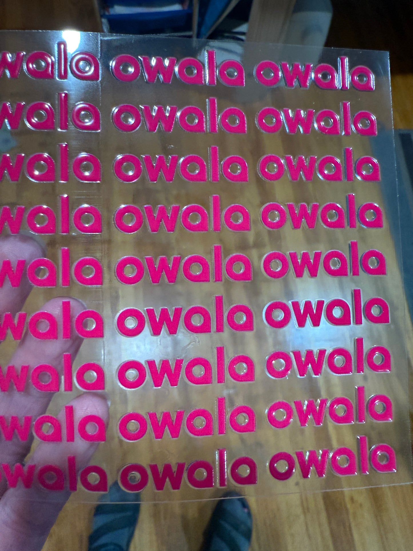 Y3 Ow Logo Clip Sheet - Two to Three days lead time.