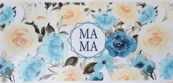 G5 Mama Blue And Cream Flowers UV DTF Wrap