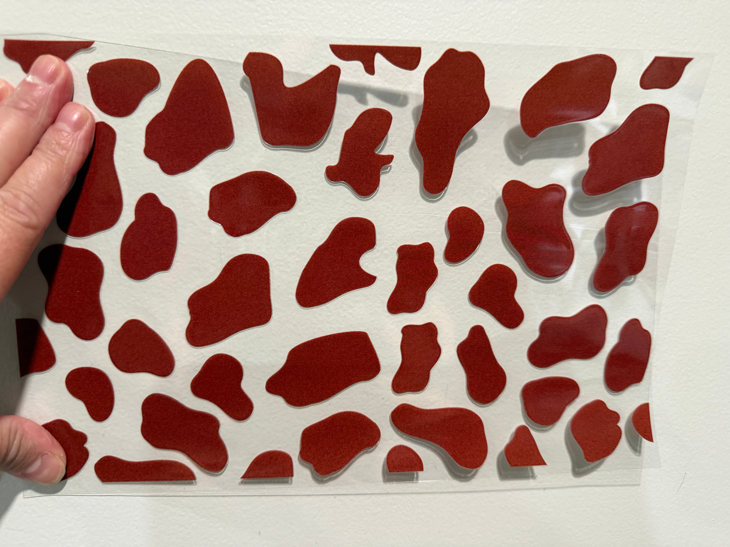 Cow Print Clip Sheet - this sheet is intended to be cut up and placed using your own creative style.