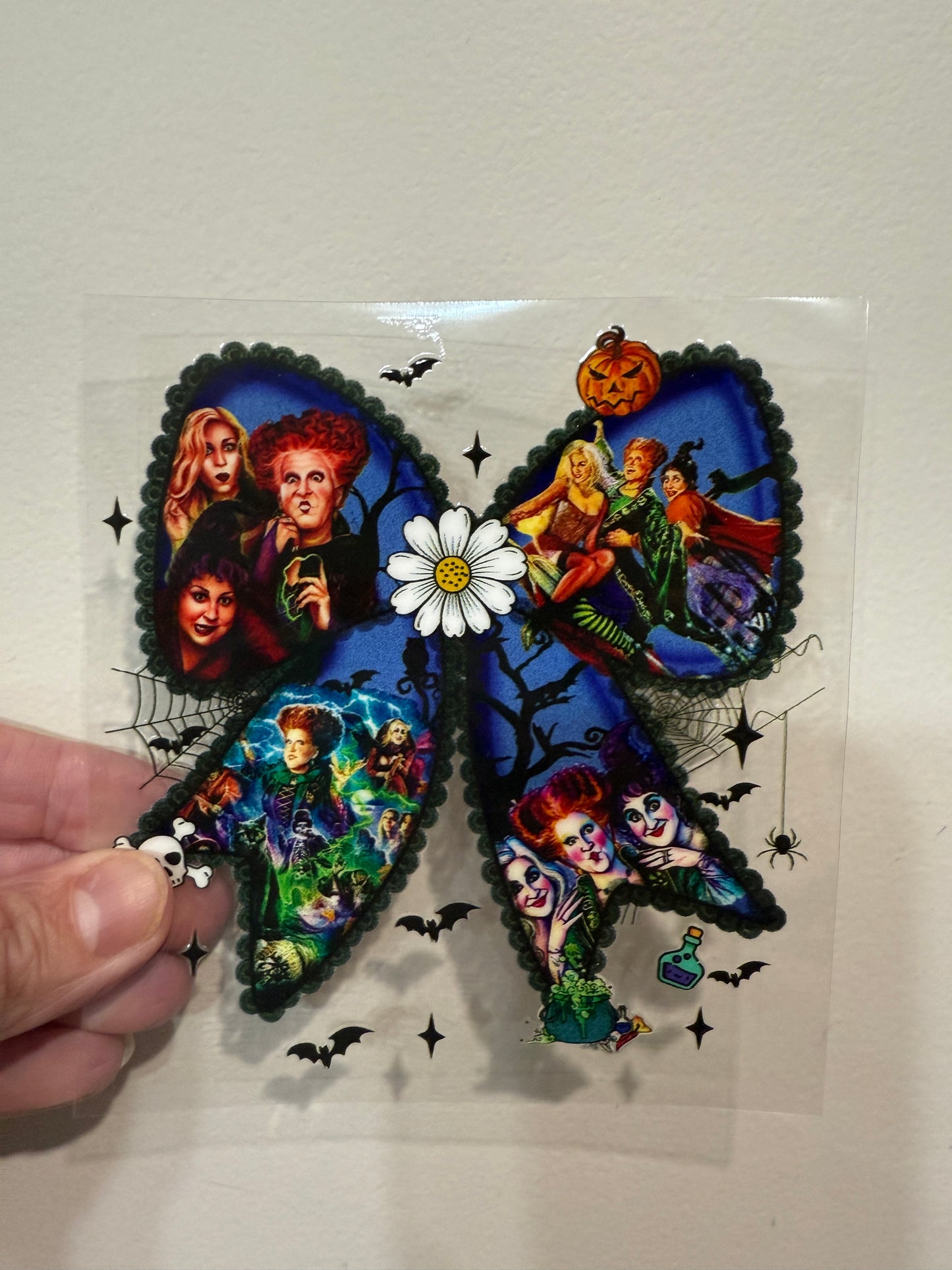20Y Coquette Bow Halloween Sisters 4” Tall UV DTF Decal
