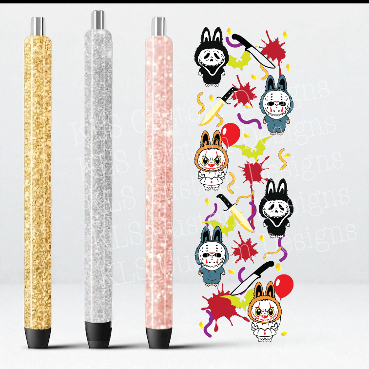 12P Horror Lab Slasher UV DTF Pen Wrap
