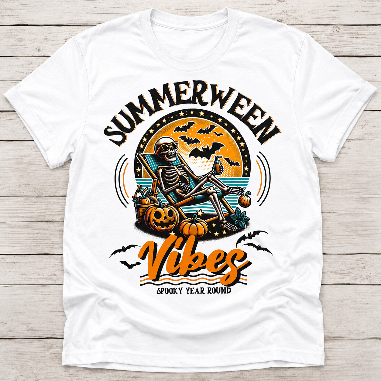 Summerween Vibes Ready To Press DTF Print