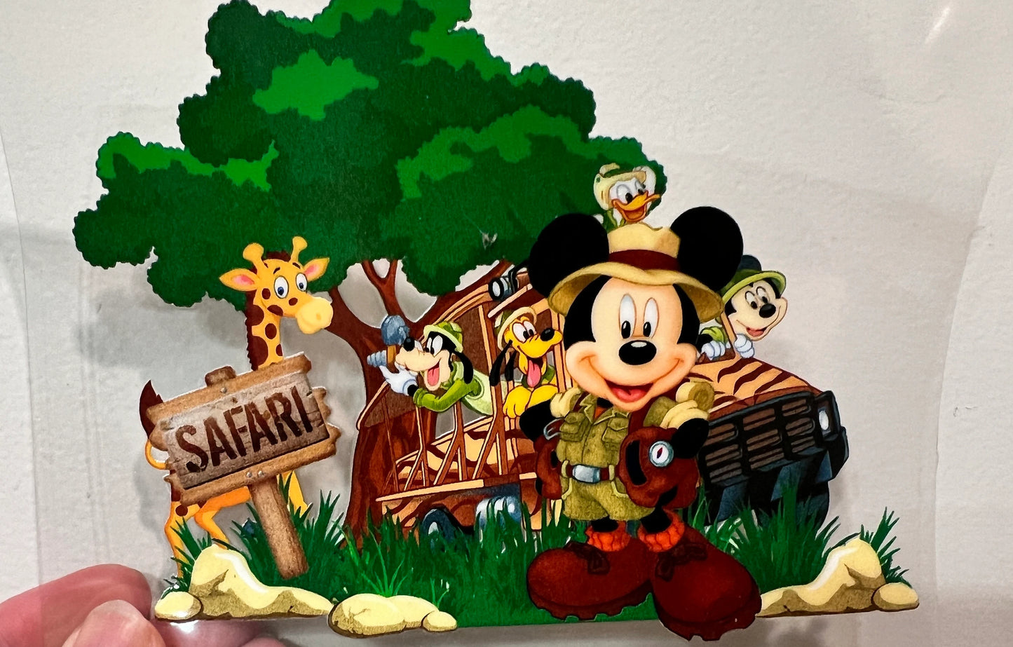 5B Cartoon Safari Mouse 4” Tall