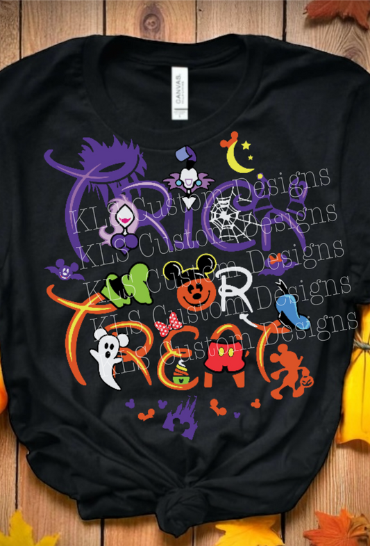 Trick Or Treat Mouse Ready To Press DTF Print