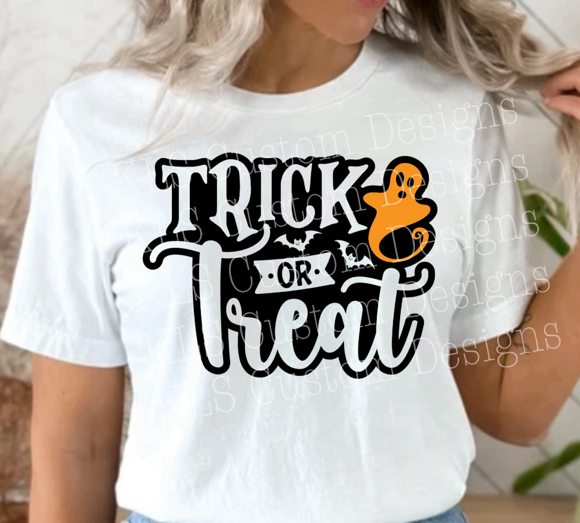 Trick Or Treat Ghost Ready To Press DTF Print