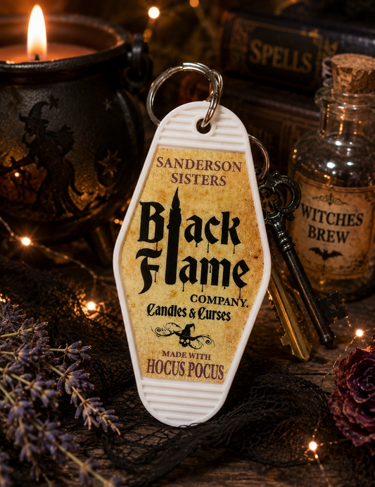 Keychain Black Candle UV DTF Decal