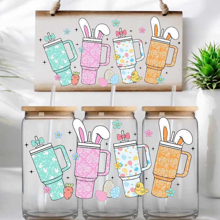 Easter Tumblers UV DTF Wrap