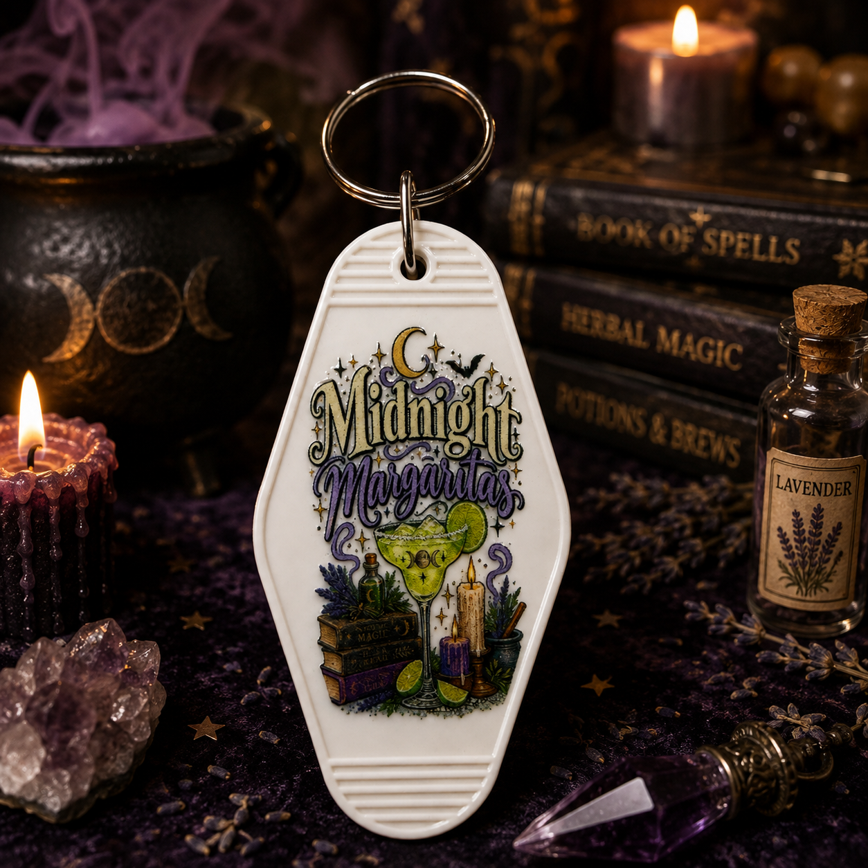 Keychain Midnight Margaritas UV DTF Decal