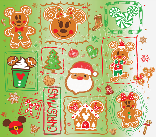 Gingerbread Mouse 20 Oz Skinny Permanent Vinyl