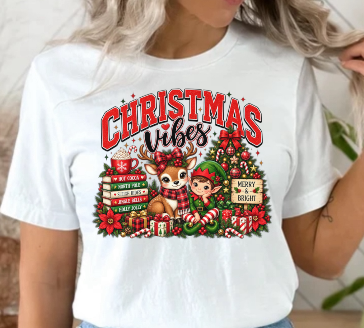 Christmas Vibes  Ready To Press DTF Print