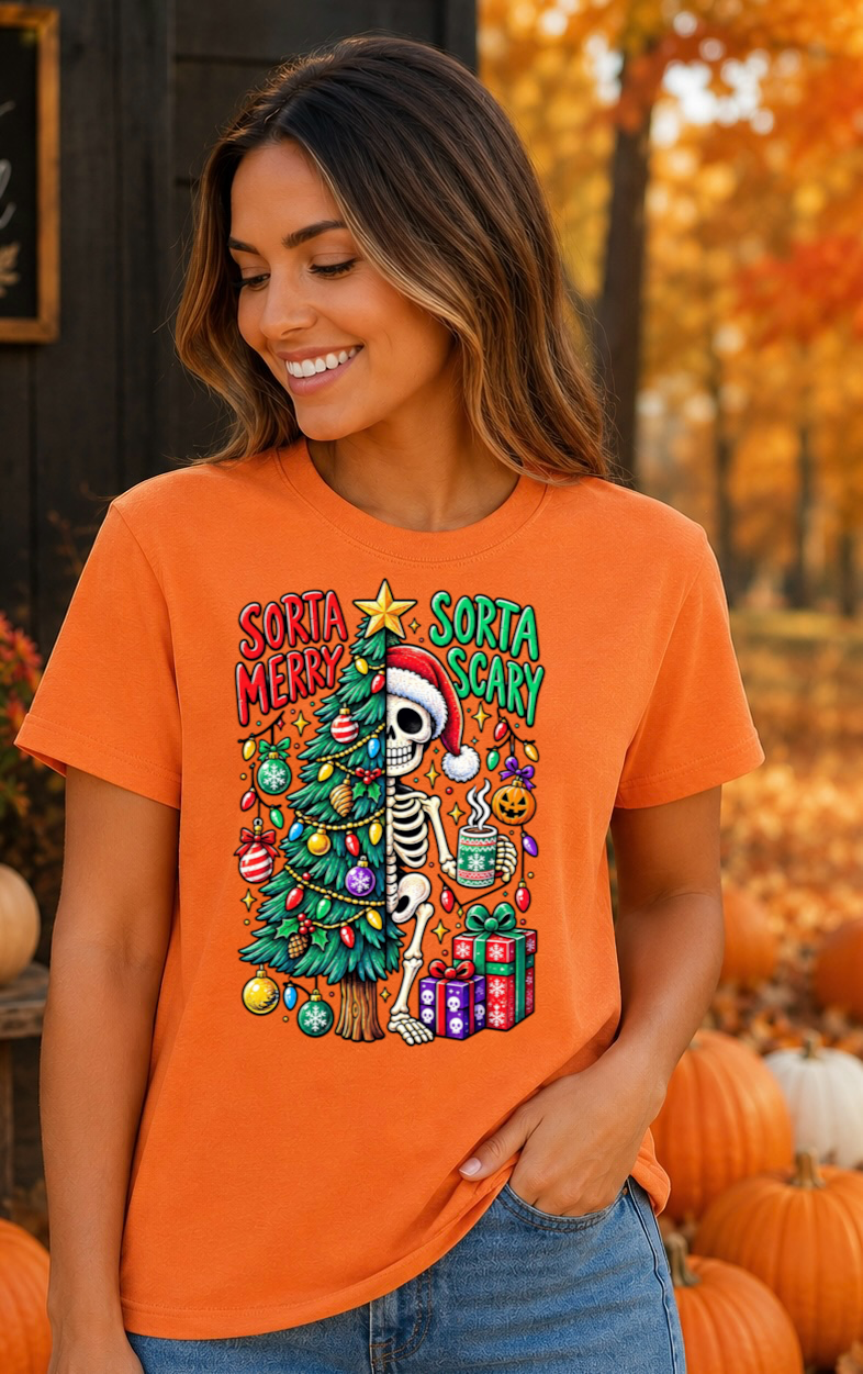 Sorta Merry Sorta Scary Ready To Press DTF Print