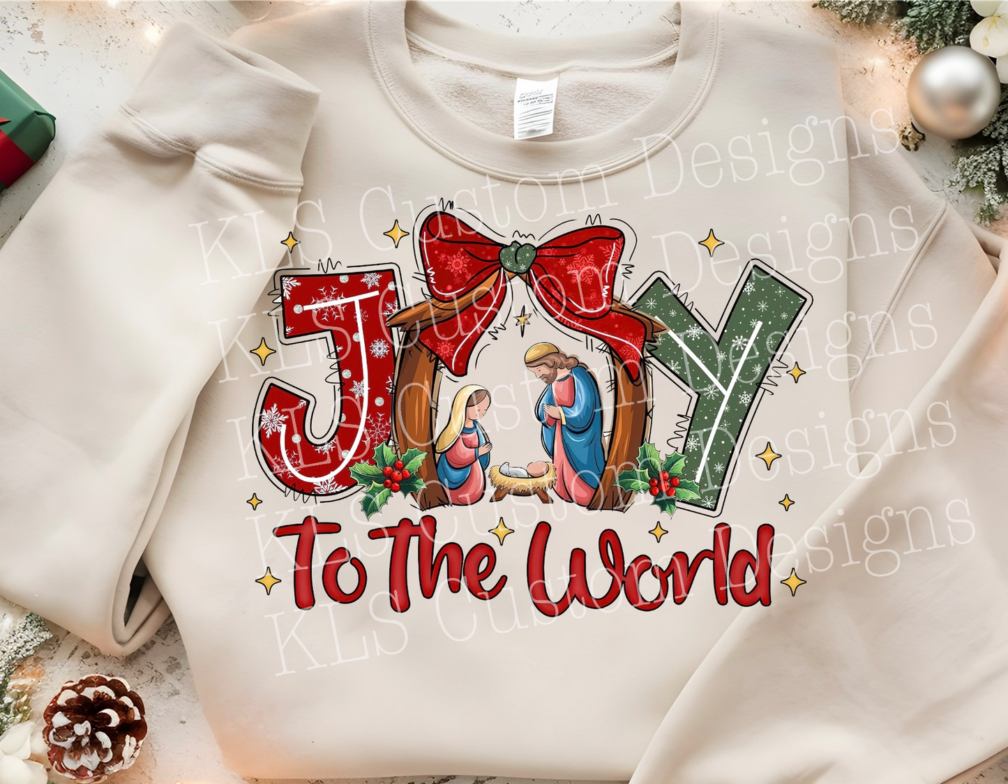 Joy To The World Ready To Press DTF Print