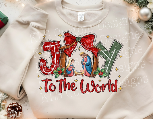 Joy To The World Ready To Press DTF Print