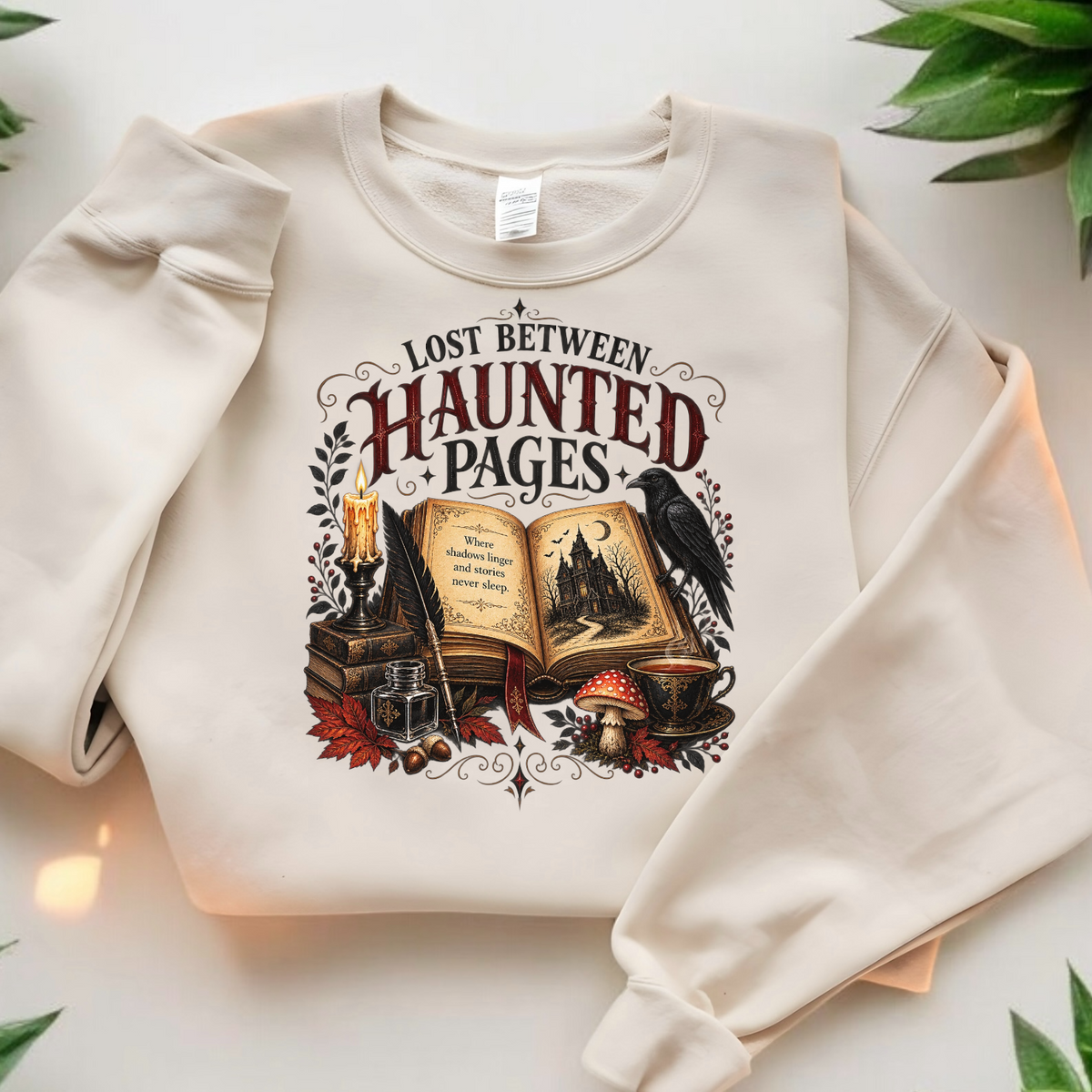 Lost Between Haunted Pages Ready To Press DTF Print