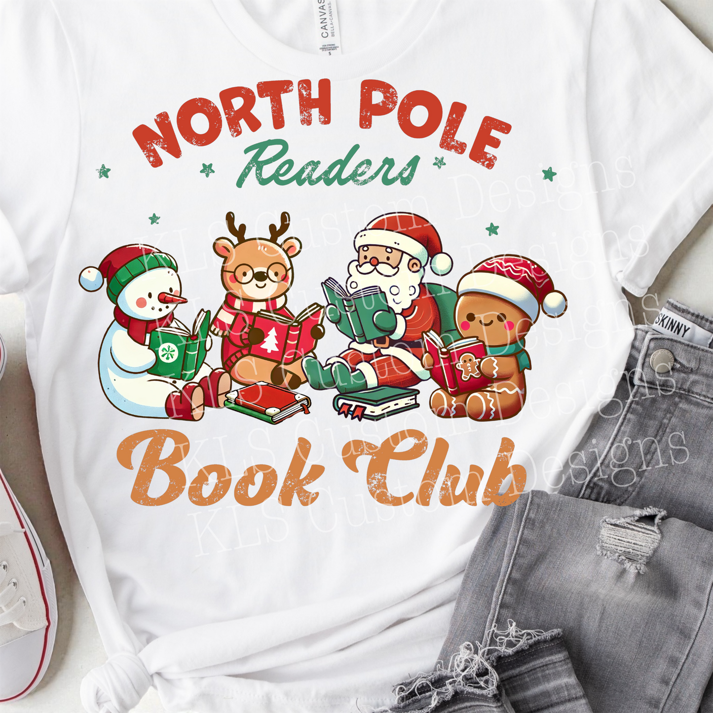 North Pole Readers Book Club Ready To Press DTF Print