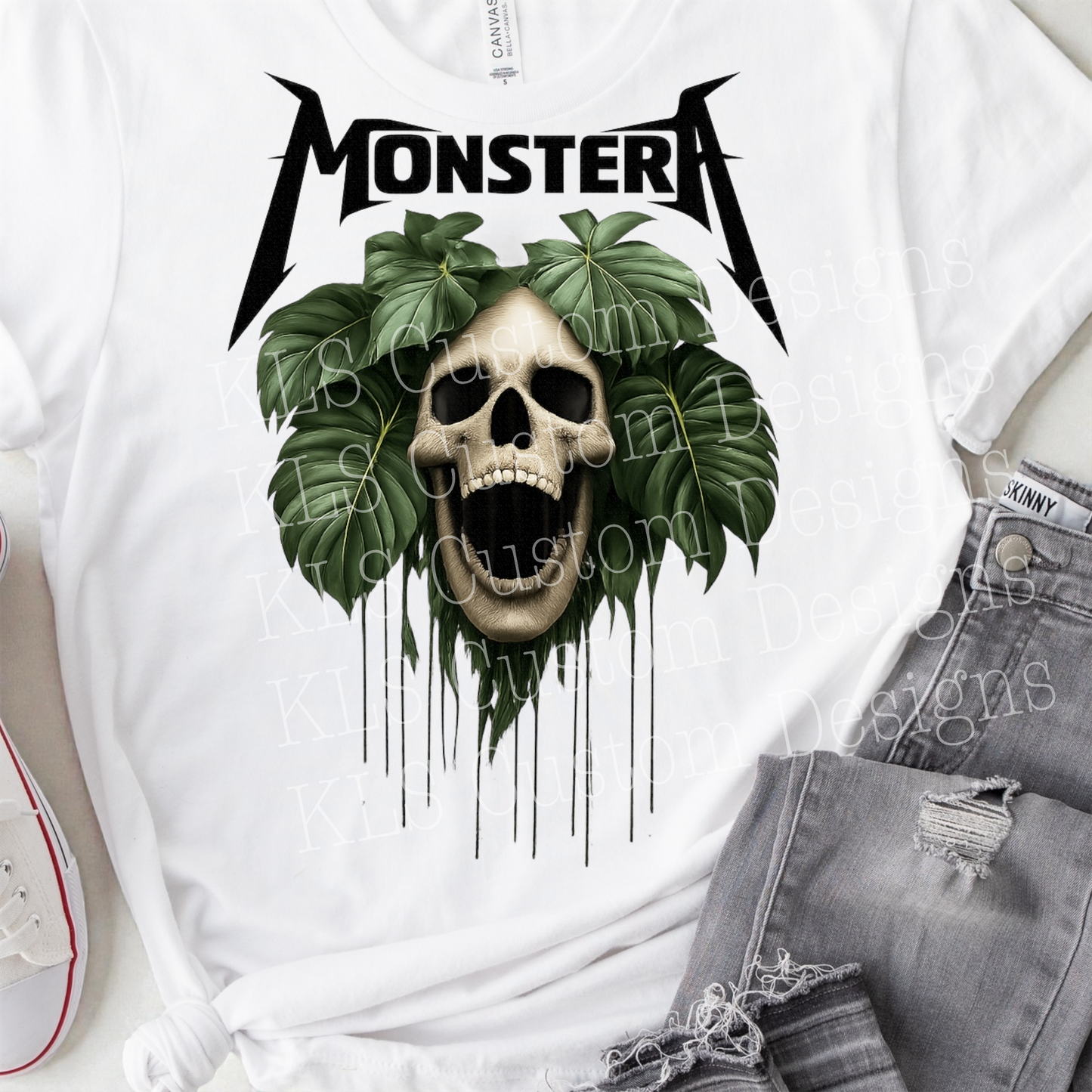 Monstera Ready To Press DTF Print