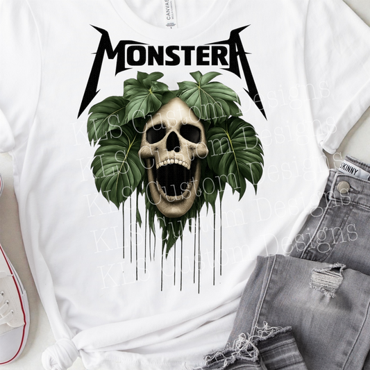 Monstera Ready To Press DTF Print