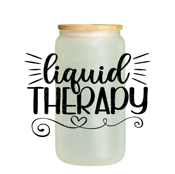 18P Liquid Therapy 3.5” Tall UV DTF Decal