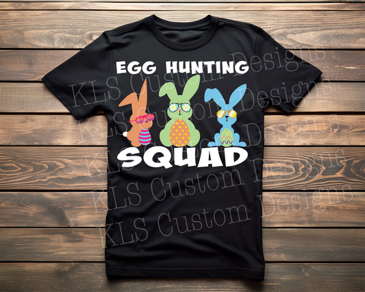Egg Hunting Squad Ready To Press DTF Print