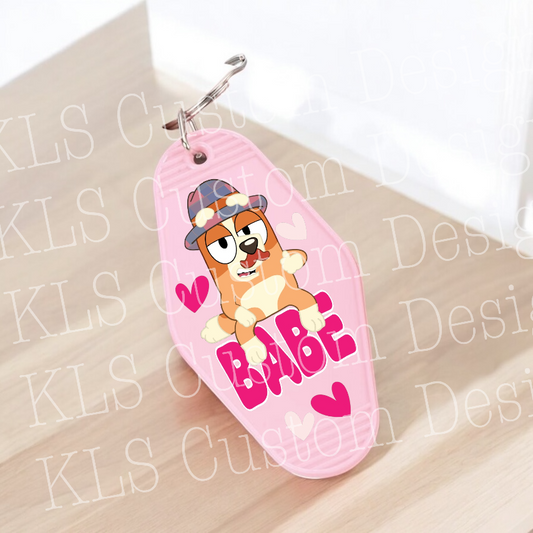 Keychain Babe Valentine UV DTF Decal