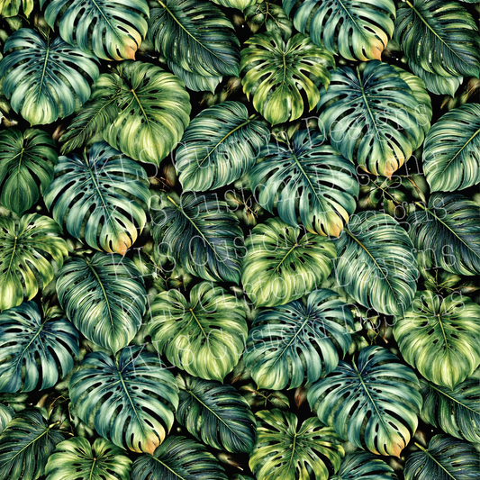 Tropical Monstera  20 Oz Skinny Permanent Vinyl