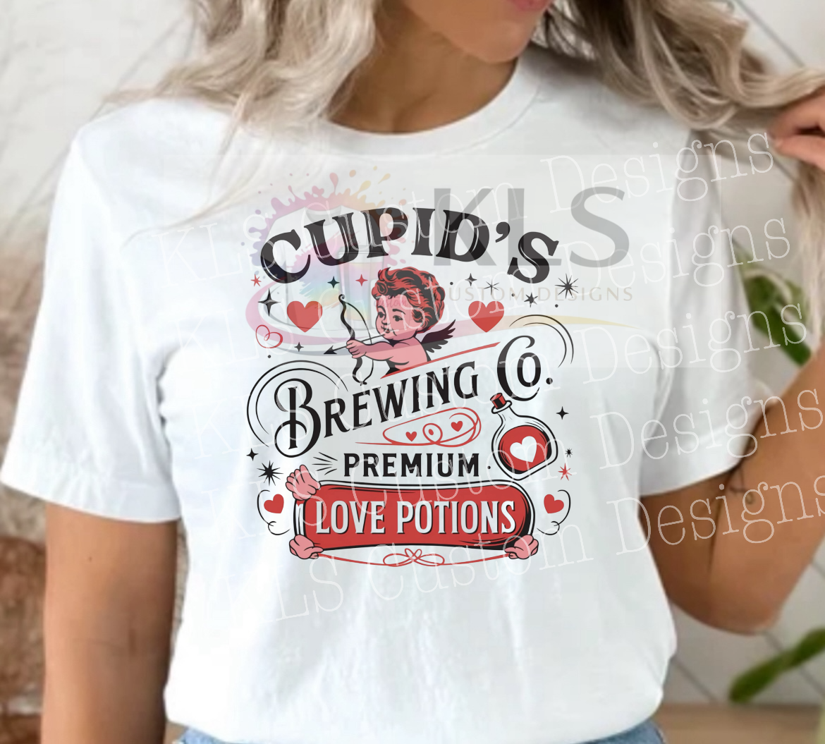 Cupids Love Potions Ready To Press DTF Print