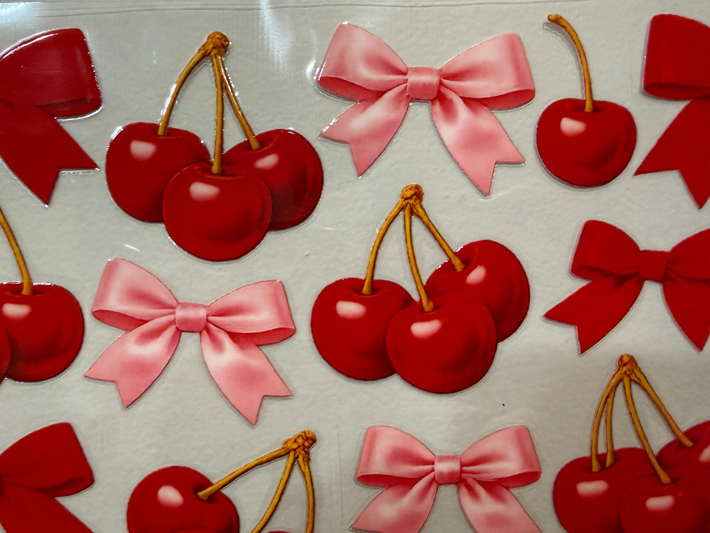 20R Cherries/Bows Clip Sheet - this sheet is intended to be cut up and placed using your own creative style.