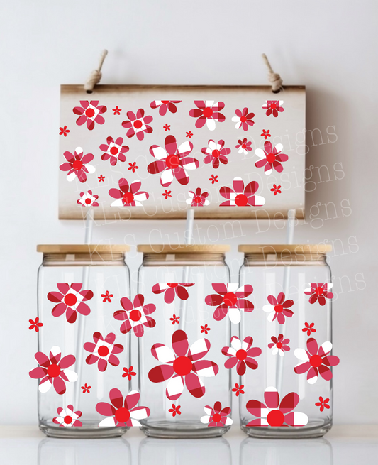B3 Gingham Daisies UV DTF Wrap