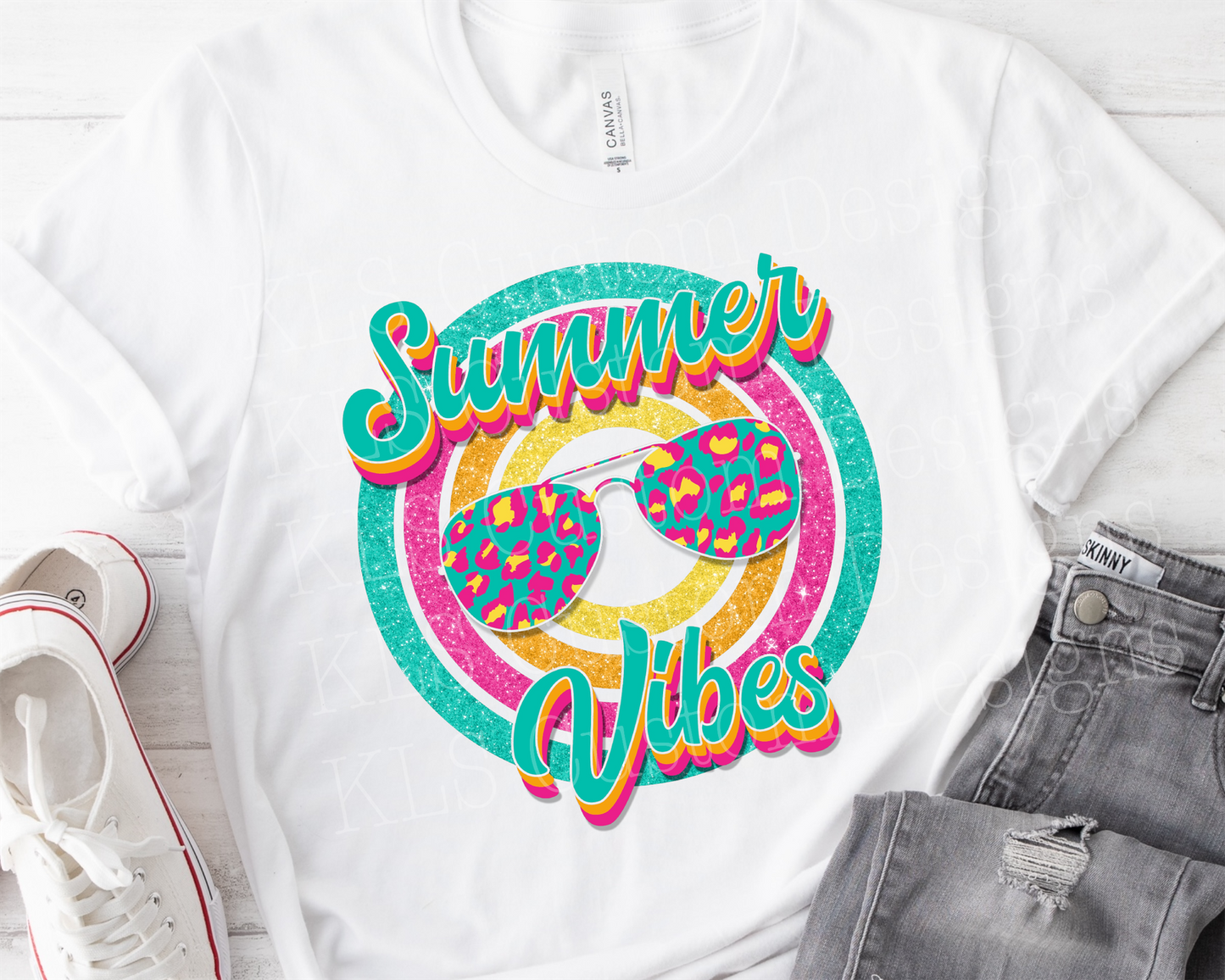 Summer Vibes Retro Ready To Press DTF Print