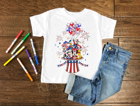 Mouse Party Ready To Press DTF Print