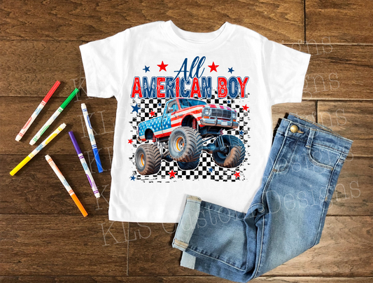 All American Boy Ready To Press DTF Print