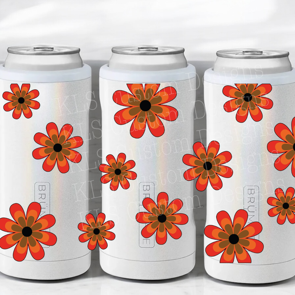 P3 Retro Daisies UV DTF Wrap