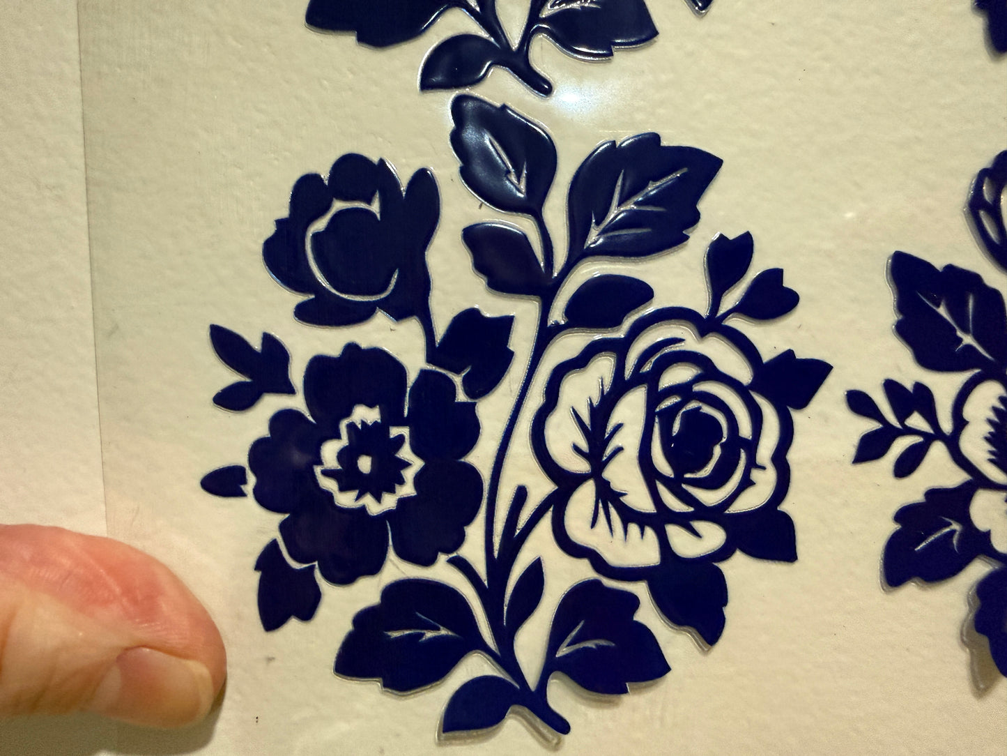 Royal Blue Clip Sheet - this sheet is intended to be cut up and placed using your own creative style.