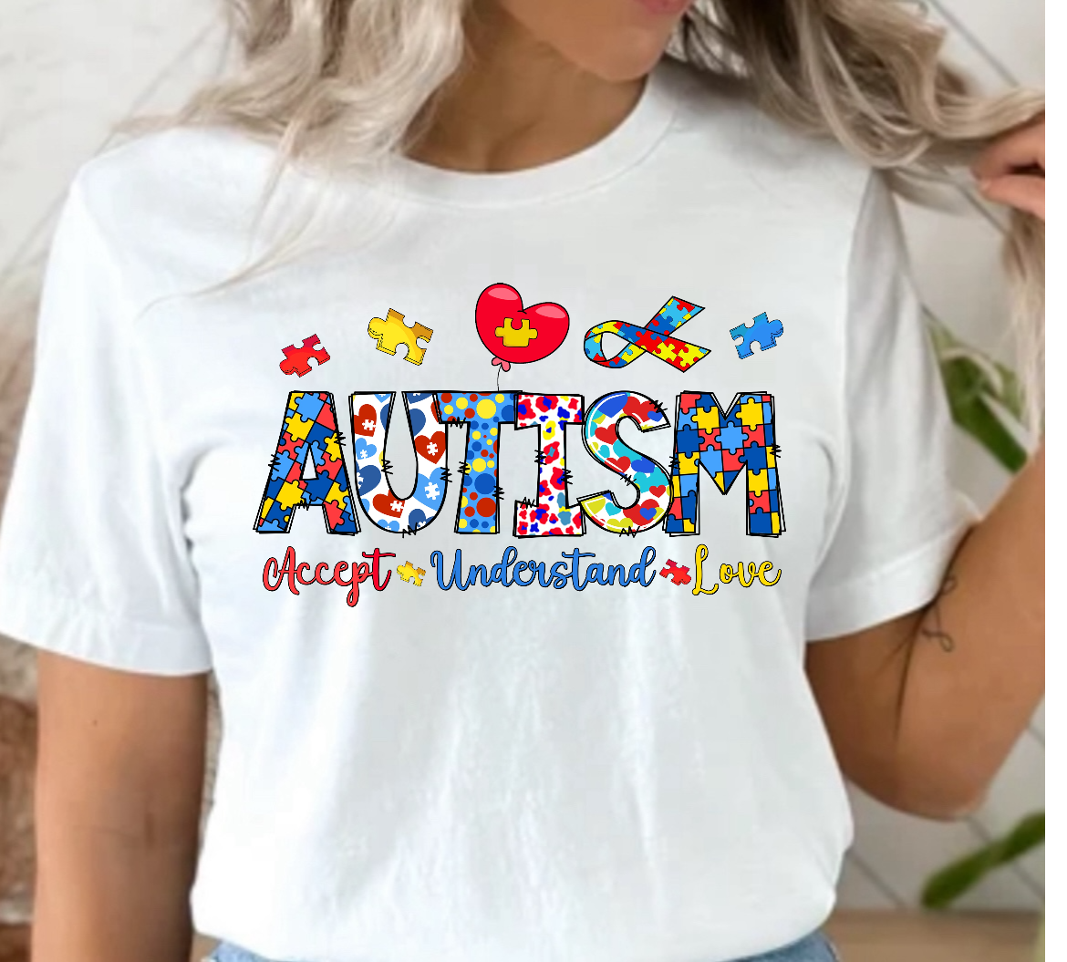 Autism Acceptance Puzzle Ready to Press DTF Print