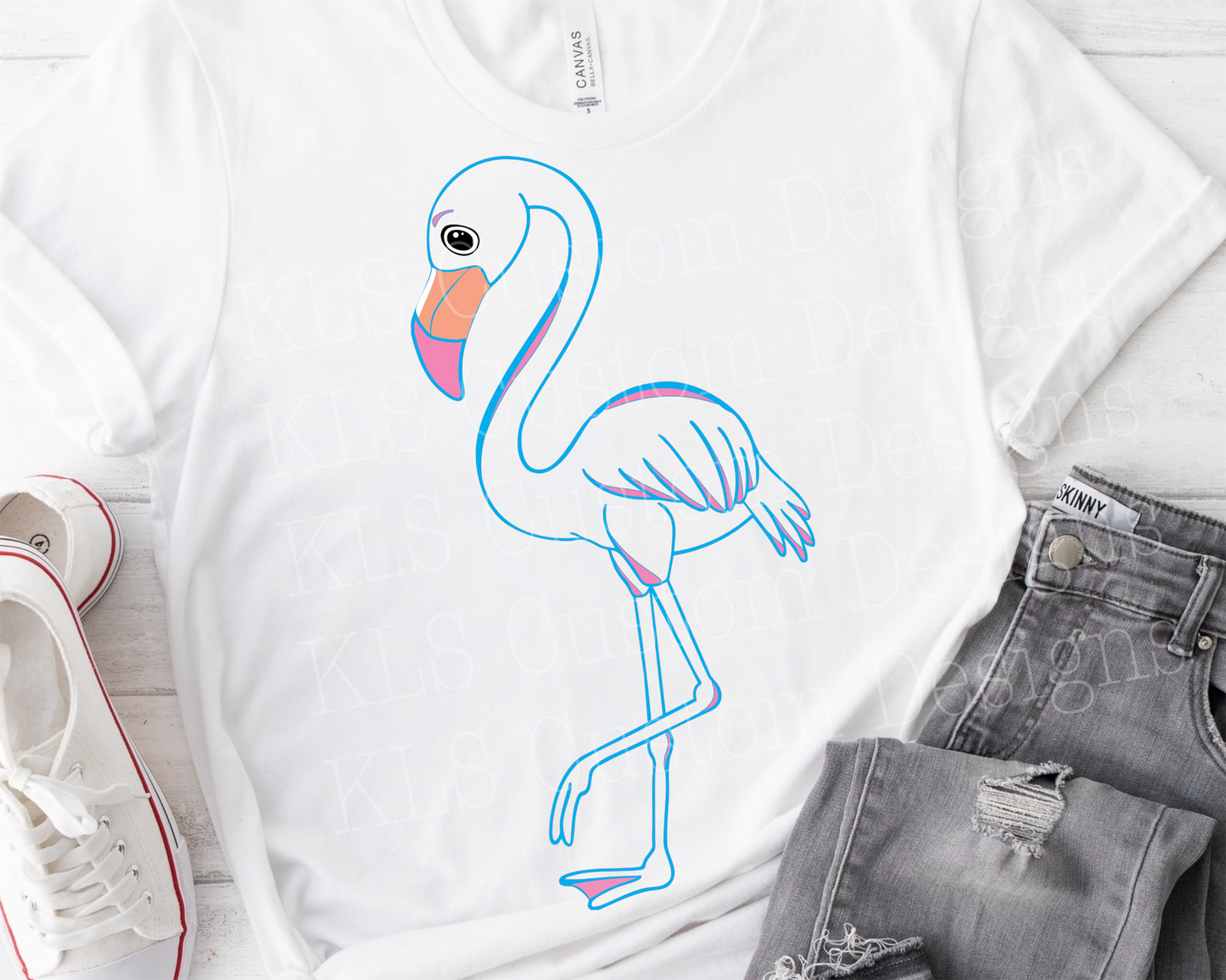 Flamingo (Transparent) Ready To Press DTF Print