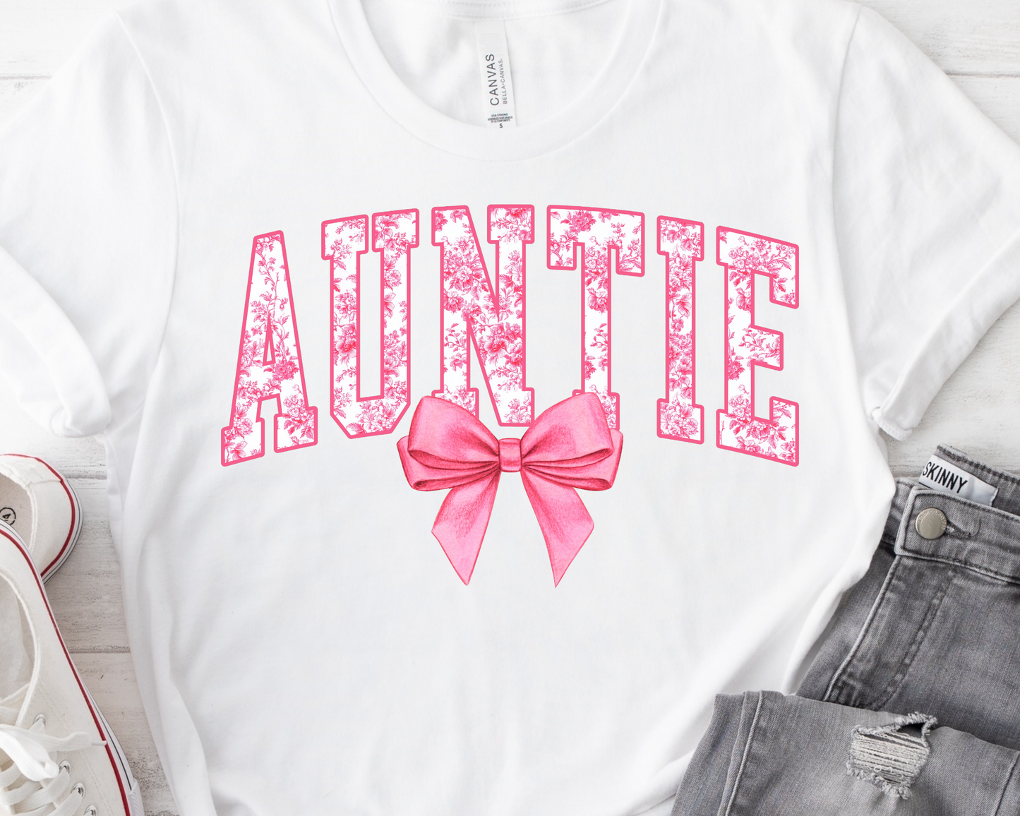 Auntie Coquette Bow Ready to Press DTF Print