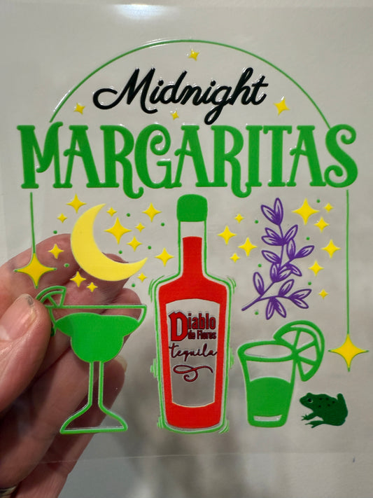 4P Midnight Margaritas 4” Tall UV DTF Decal