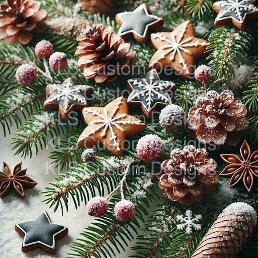 Winter Pine Tree Cookies 20 Oz Skinny Permanent Vinyl